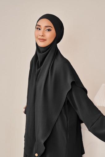 (AS-IS) MARWA Khimar in Black
